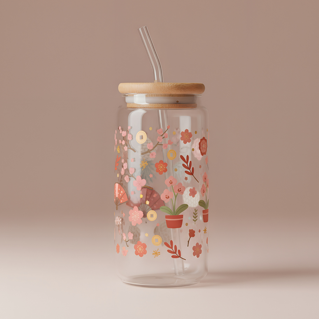 Lucky Garden Glass Cup