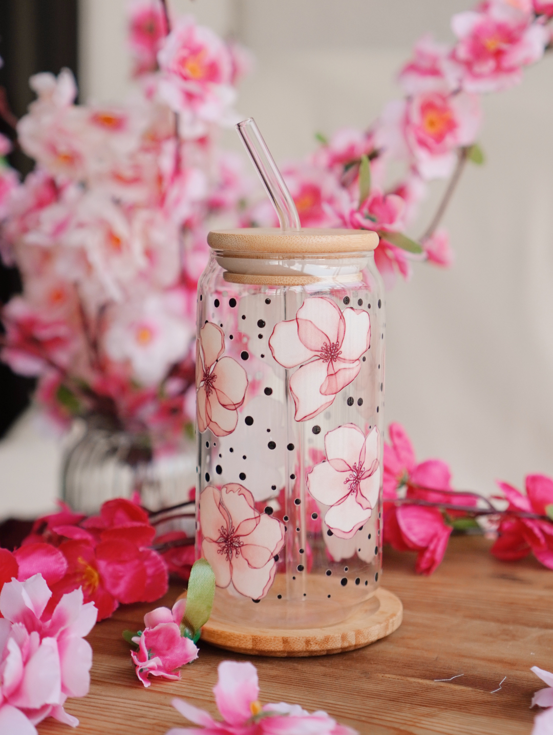 Blossom Petals Glass Cup