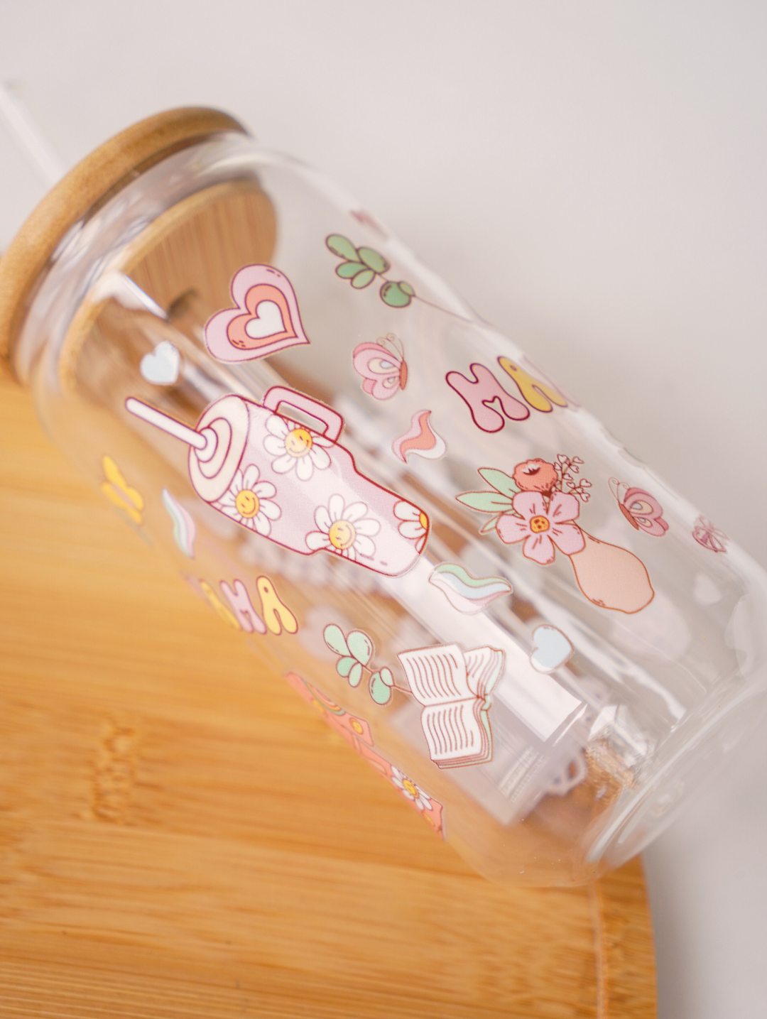 Groovy Mama Glass Cup