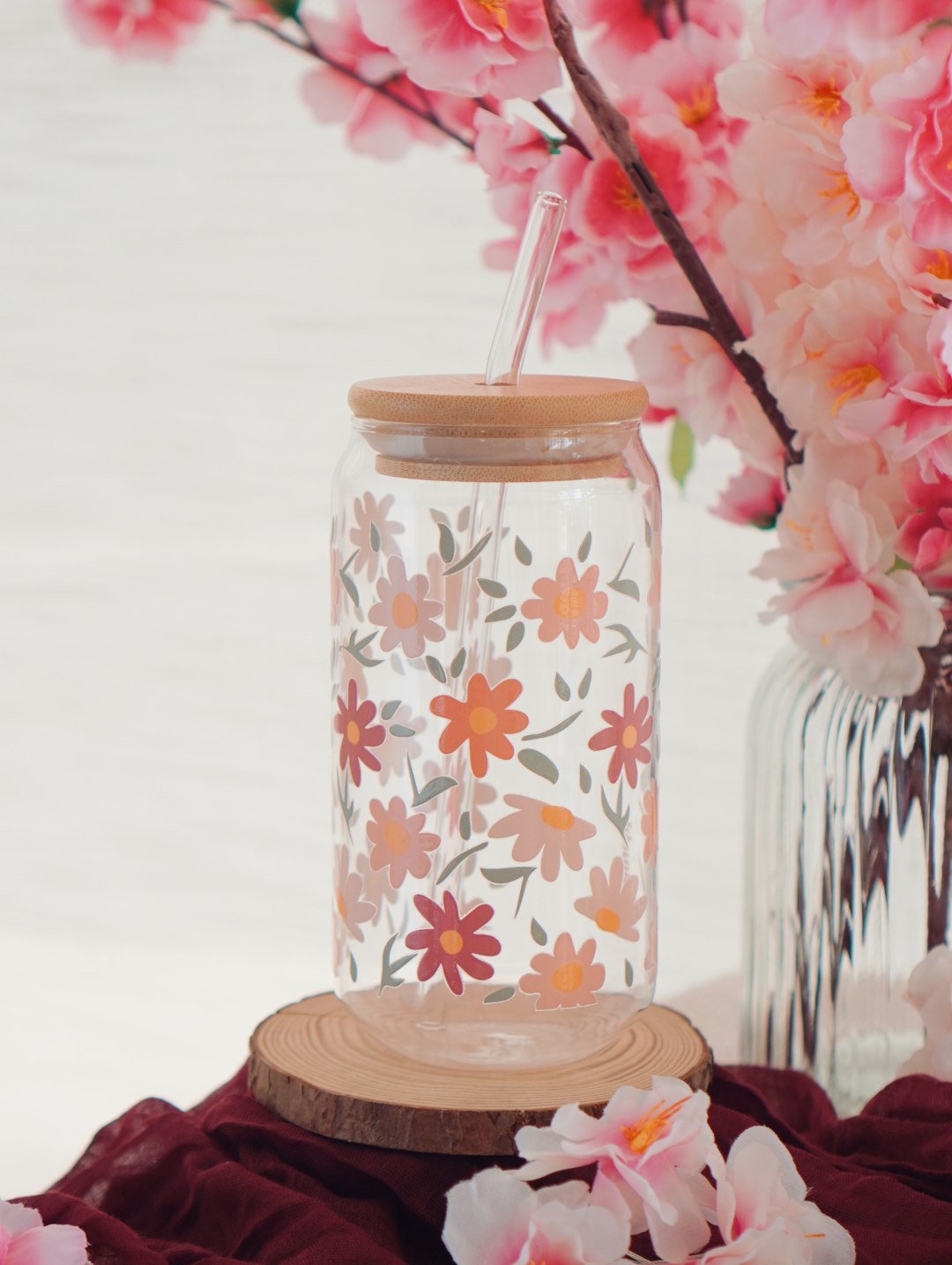 Spring Serenade Glass Cup