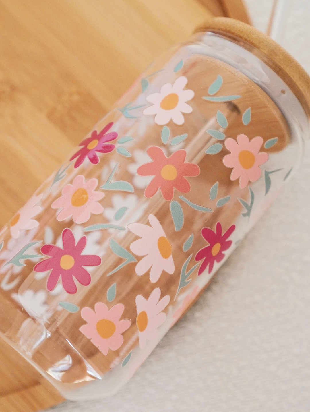 Spring Serenade Glass Cup