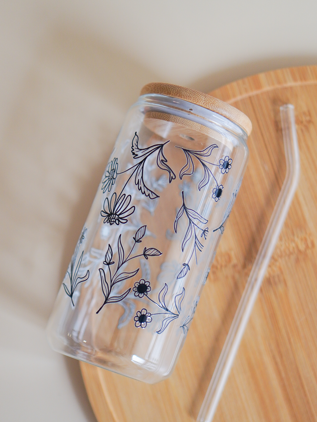 Wildflowers Glass Cup
