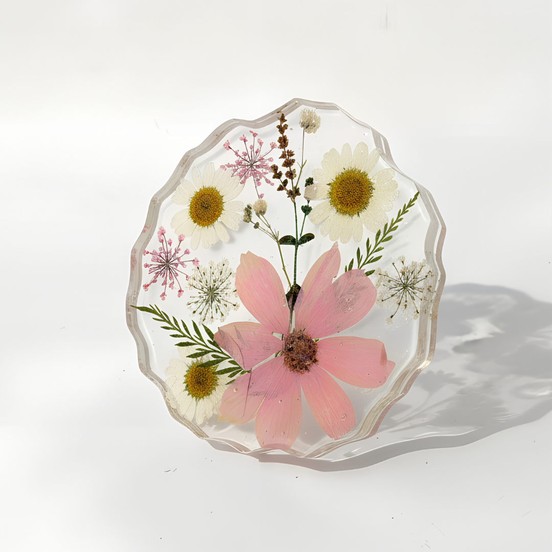 Wildflower Dream Handmade Resin Coaster