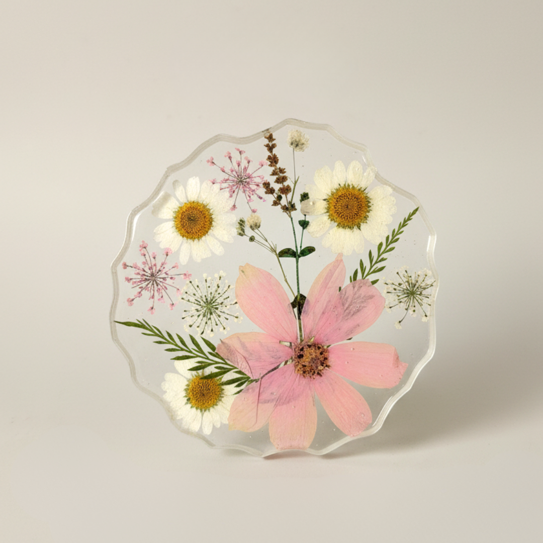 Wildflower Dream Handmade Resin Coaster