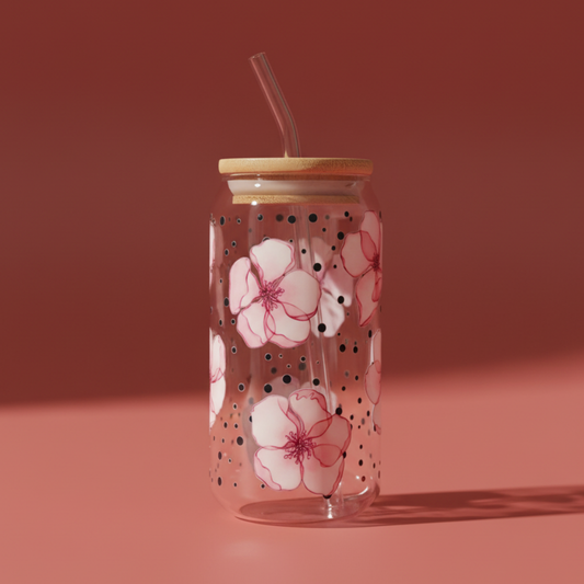 Blossom Petals Glass Cup