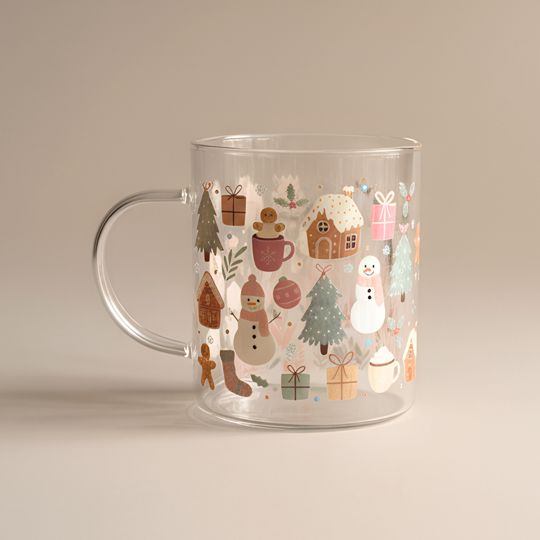Snowy Cottage Christmas Mug