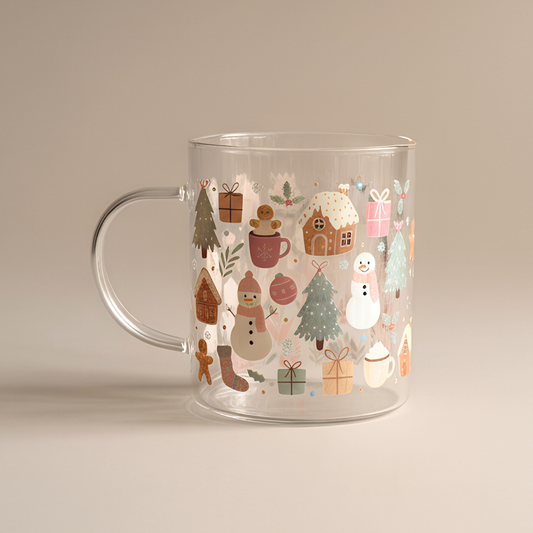 Snowy Cottage Christmas Mug