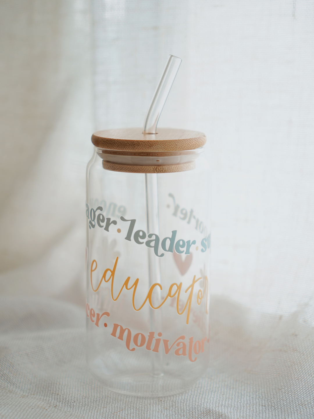 Educator Motivator Glass Cup