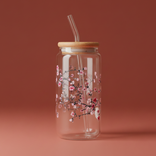 Cherry Blossom Glass Cup