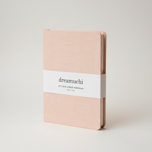 Pink Linen Cover Compact A5 Journal