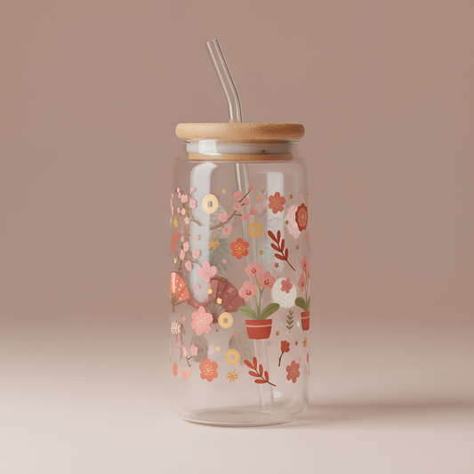 Lucky Garden Glass Cup