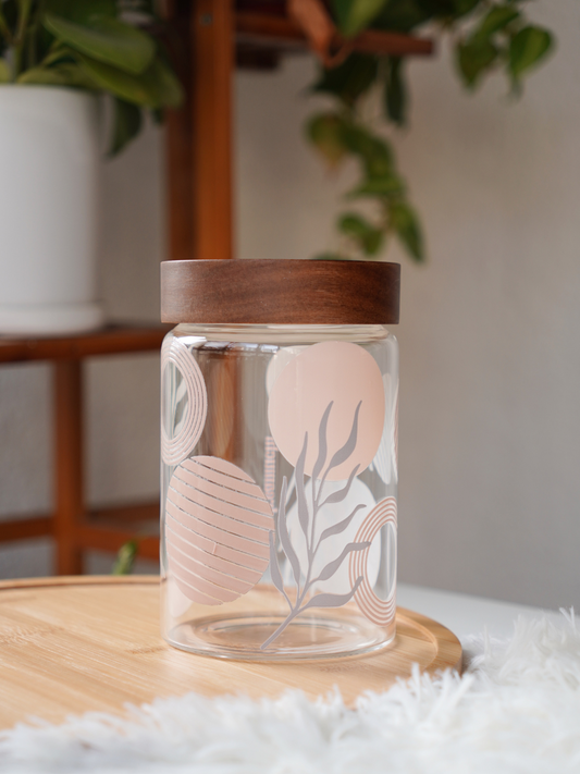 Tranquil Abstract Food Storage Jar