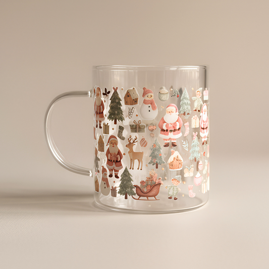 Santa’s Little Wonders Glass Mug