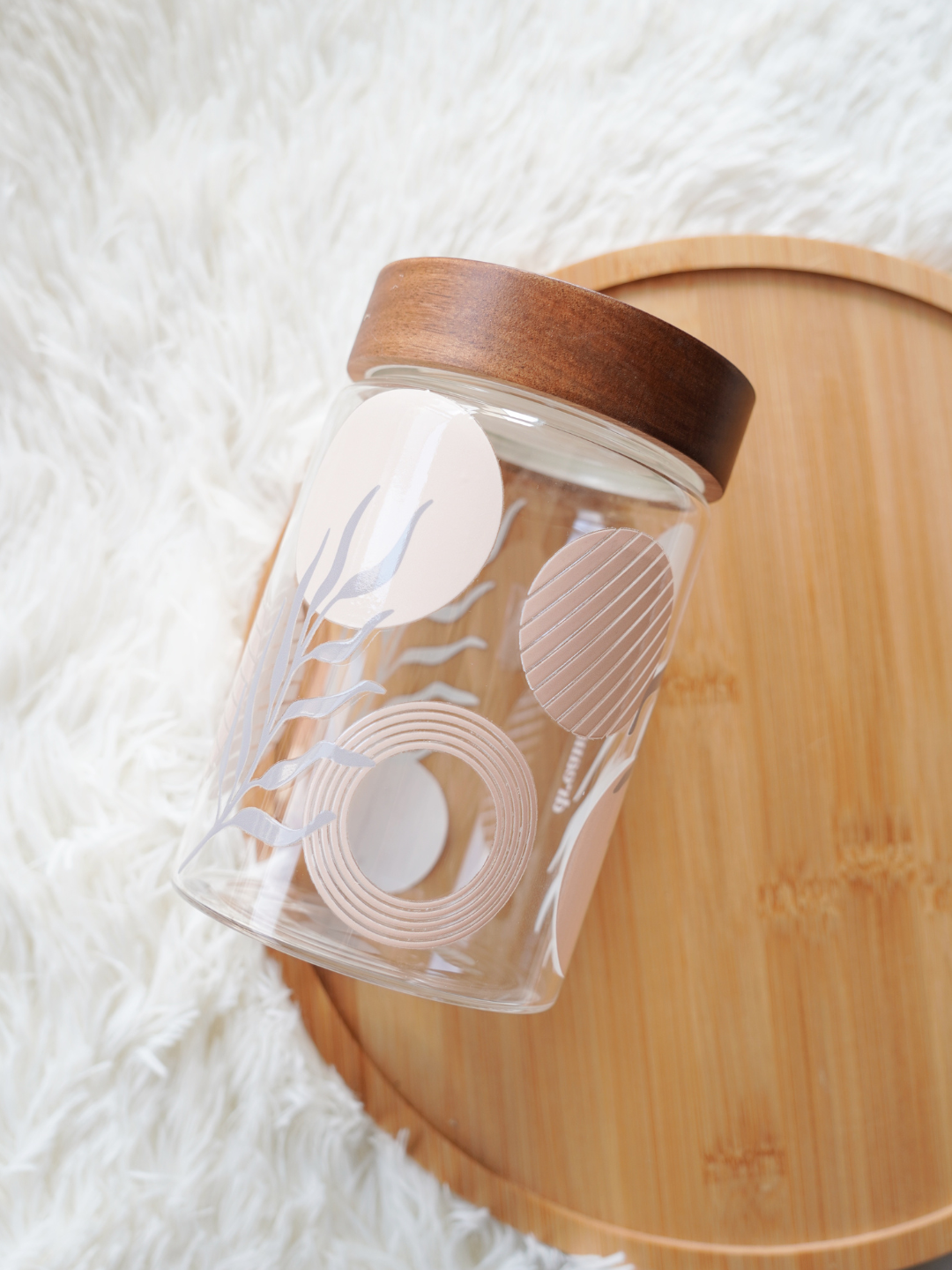 Tranquil Abstract Food Storage Jar