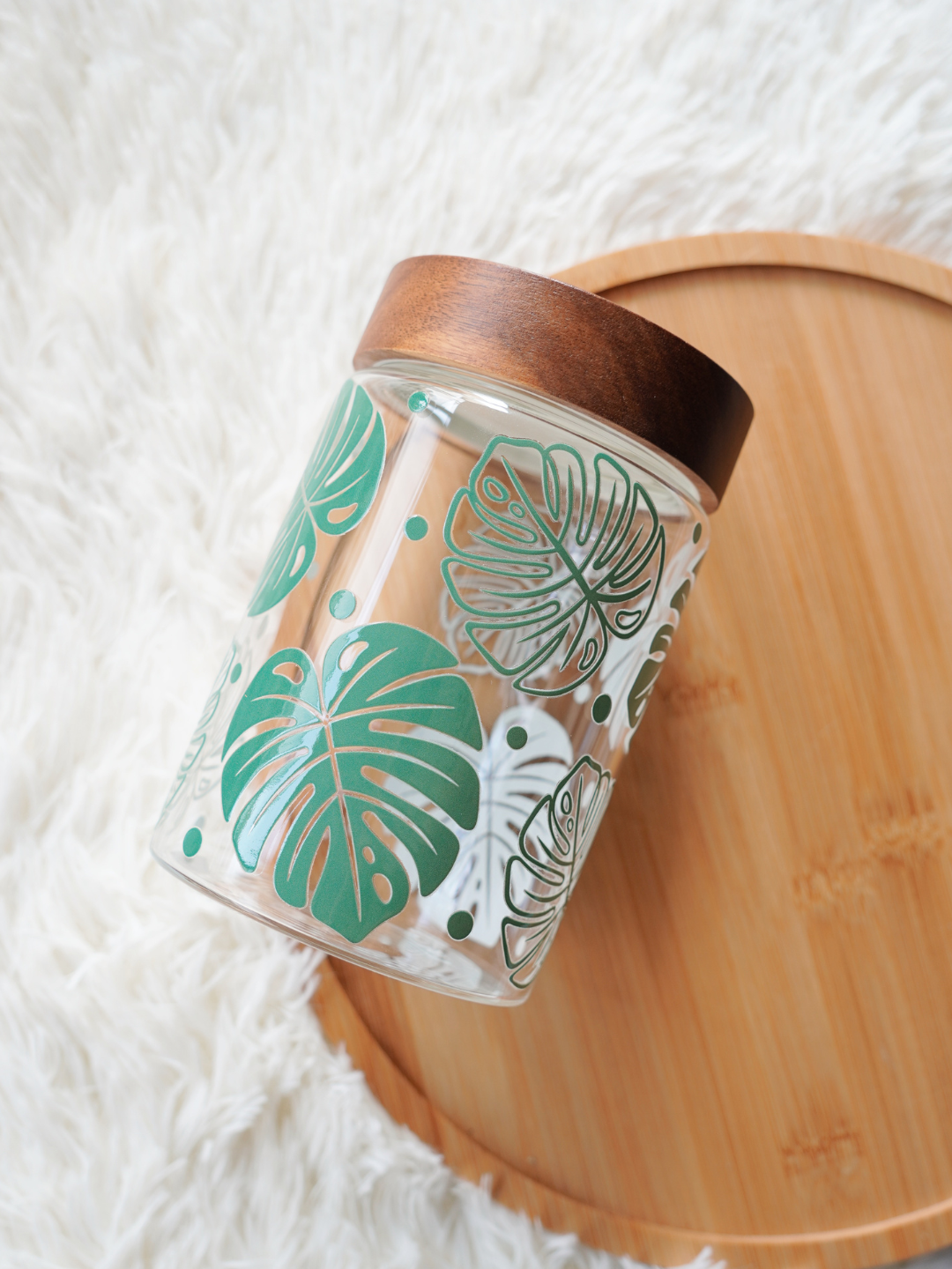 Monstera Food Storage Jar