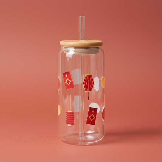 Auspicious Aura Glass Cup