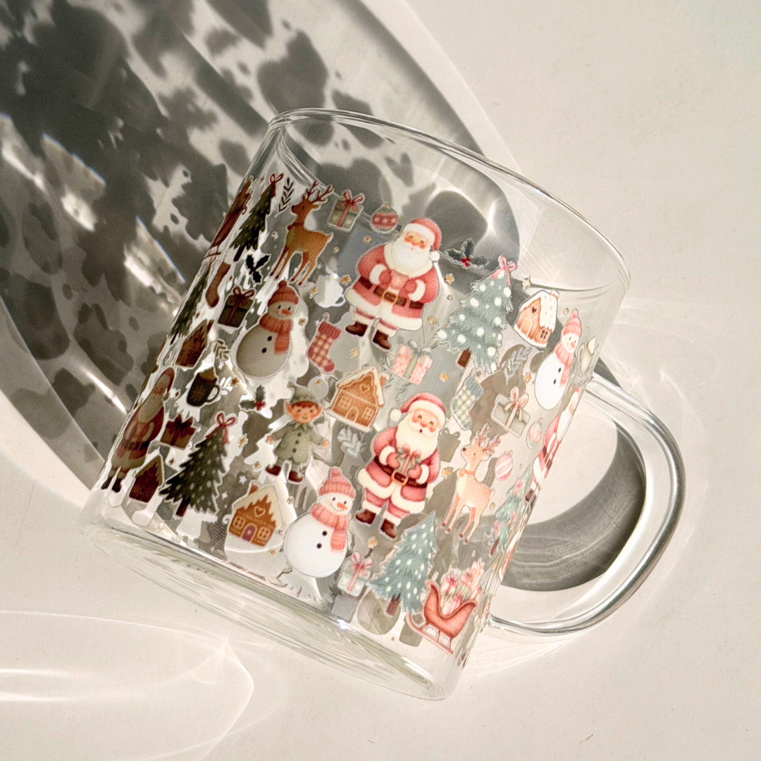 Santa’s Little Wonders Glass Mug