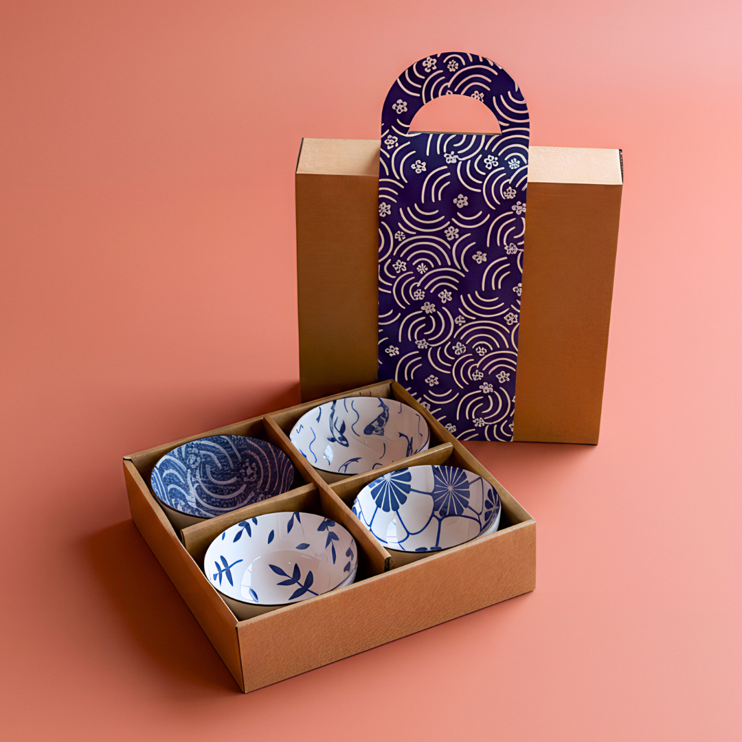 4-Piece Ceramic Bowl Gift Set