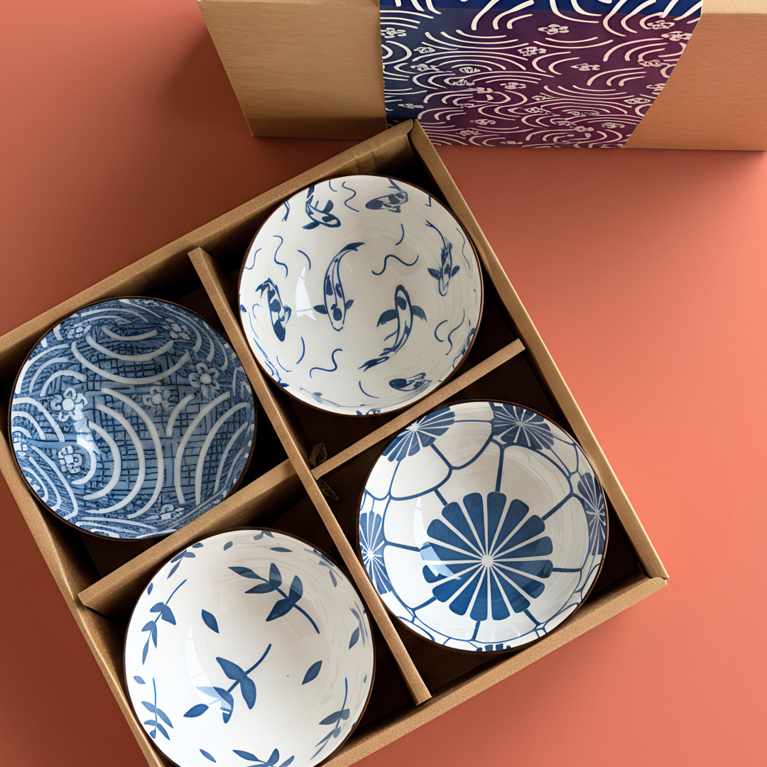 4-Piece Ceramic Bowl Gift Set