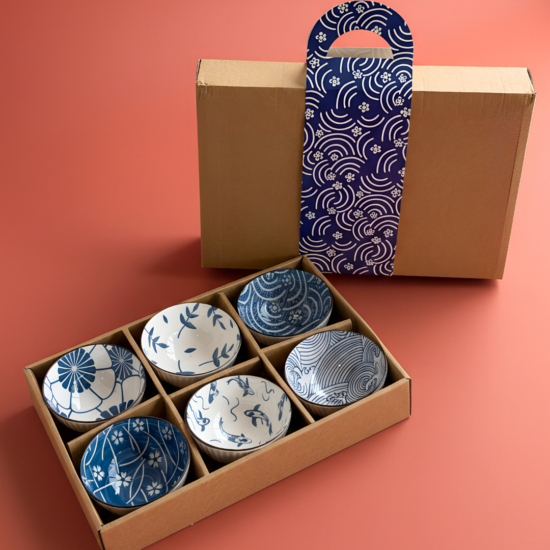 6-Piece Ceramic Bowl Gift Set