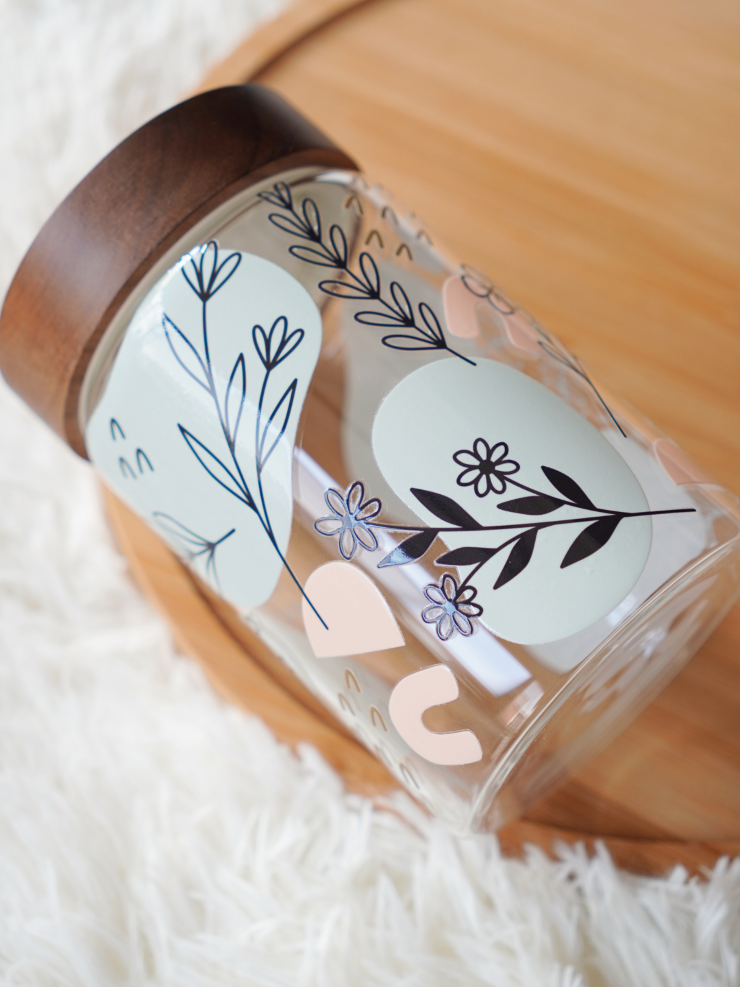 Abstract Garden Food Storage Jar