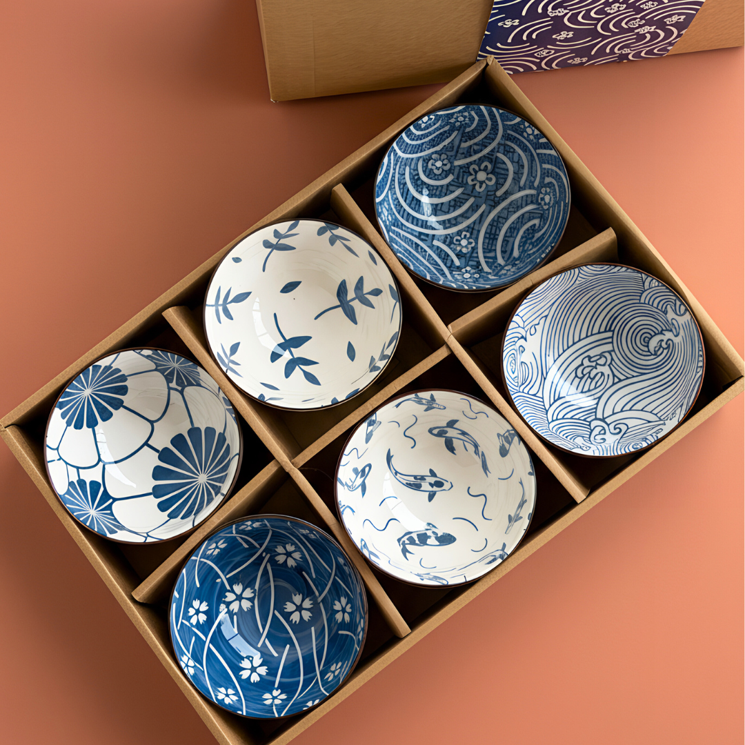 6-Piece Ceramic Bowl Gift Set