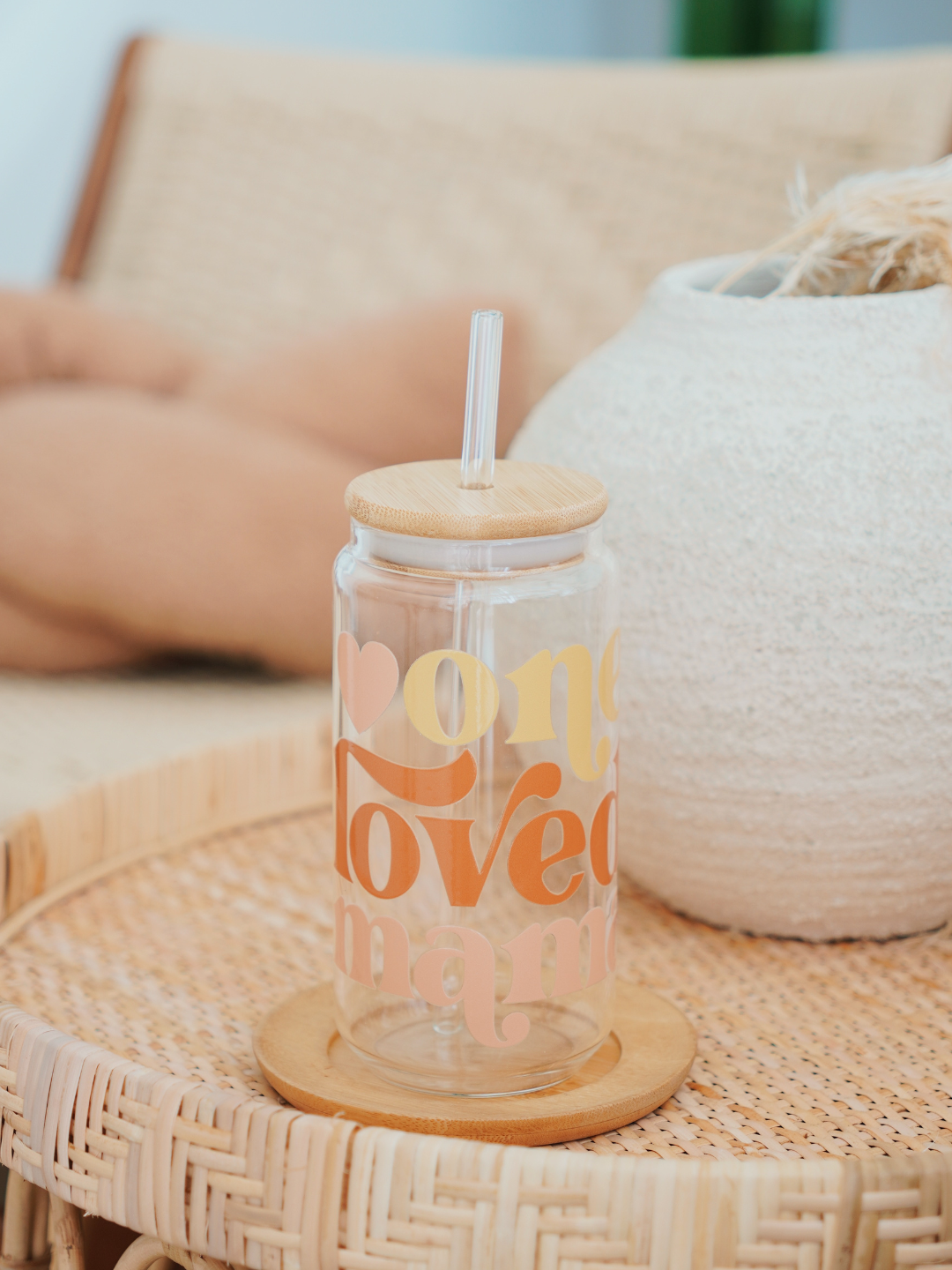 One Loved Mama Glass Cup