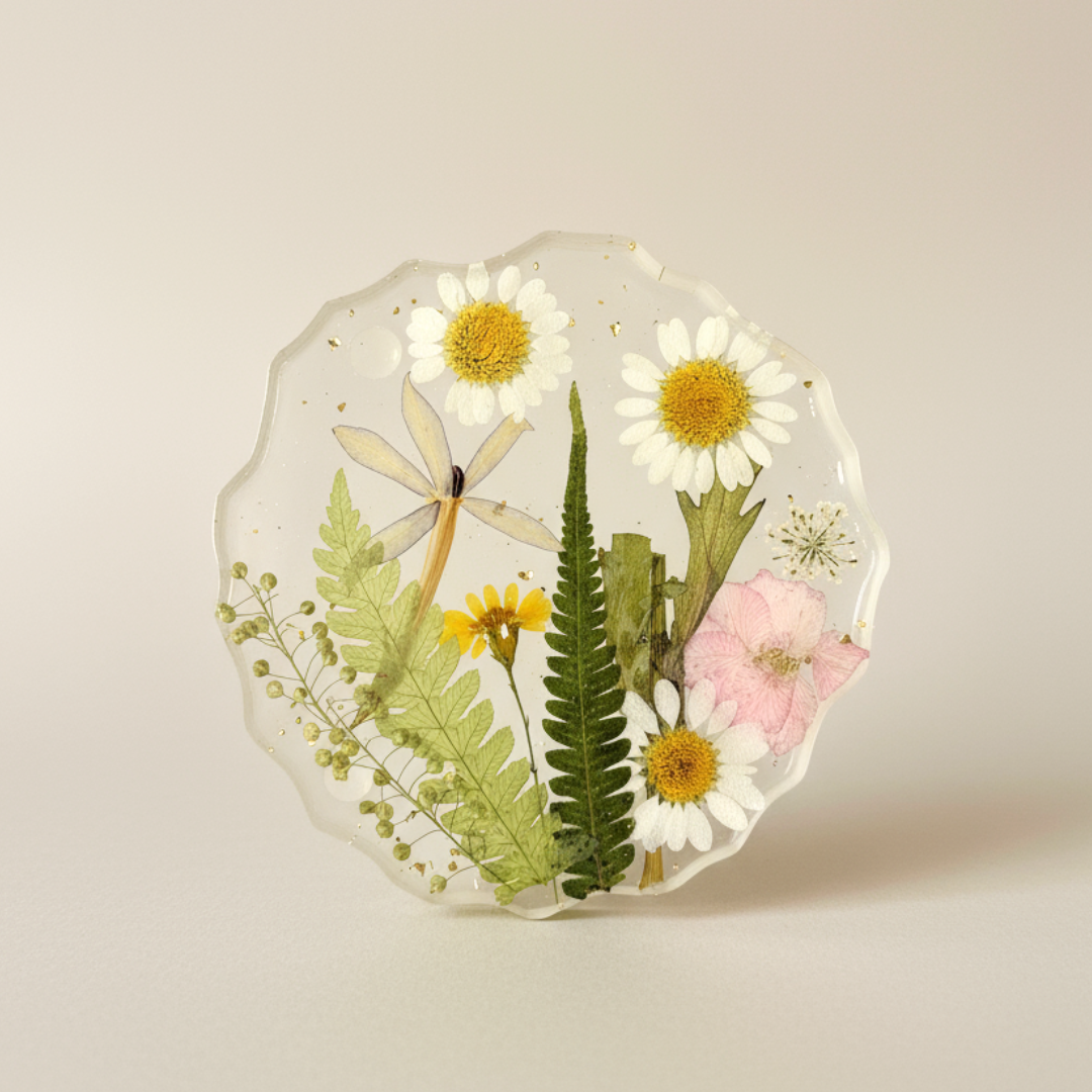 Eternal Garden Handmade Resin Coaster