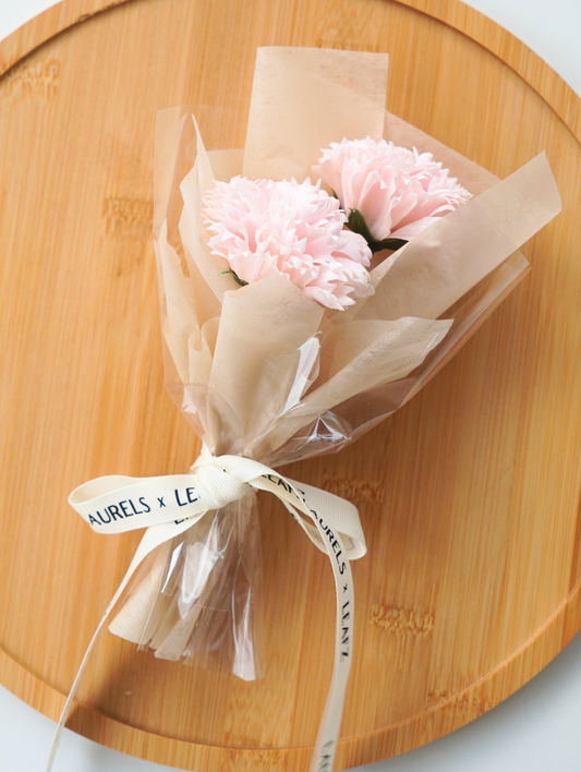 Laurels & Leafz Carnation Soap Flower