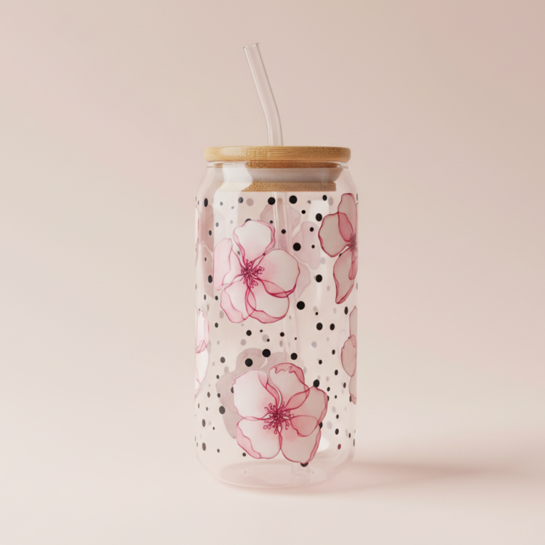 Blossom Petals Glass Cup