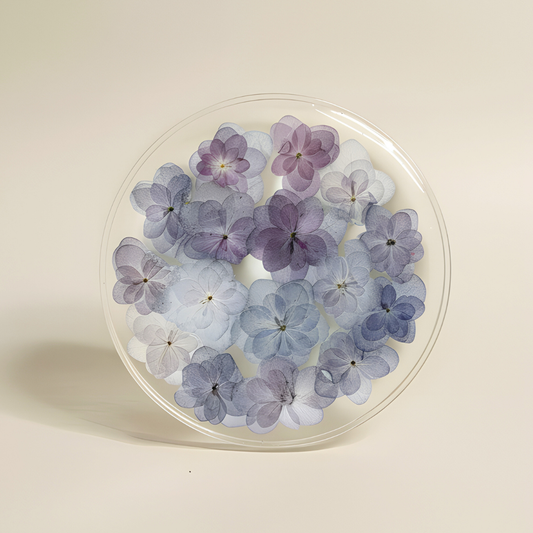 Pressed Hydrangea Handmade Resin Coaster